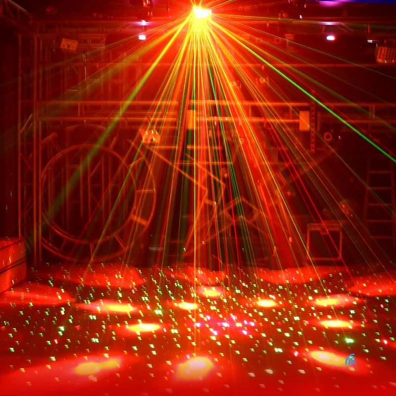LUZ LED DREAMY REMOTO 5 en 1/luz láser para habitación privada + estroboscópica + haz de luz lámpara de discoteca para escenario KTV 
