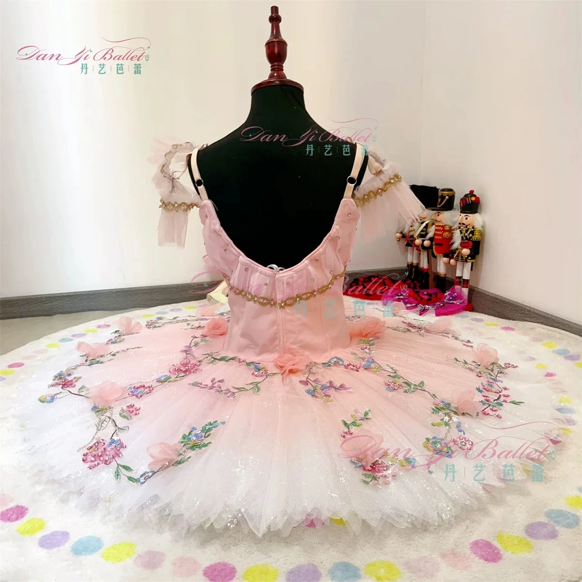 Danyi Garden Dance tutu disk skirt Ballet performance dress Pink Competition dress performance dress Professional customization