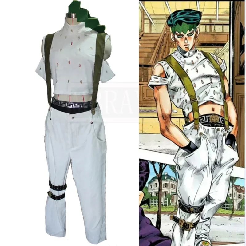 JoJo's Bizarre Adventure Rohan Kishibe Cosplay Costume Party Christmas Halloween Custom Made Any Size