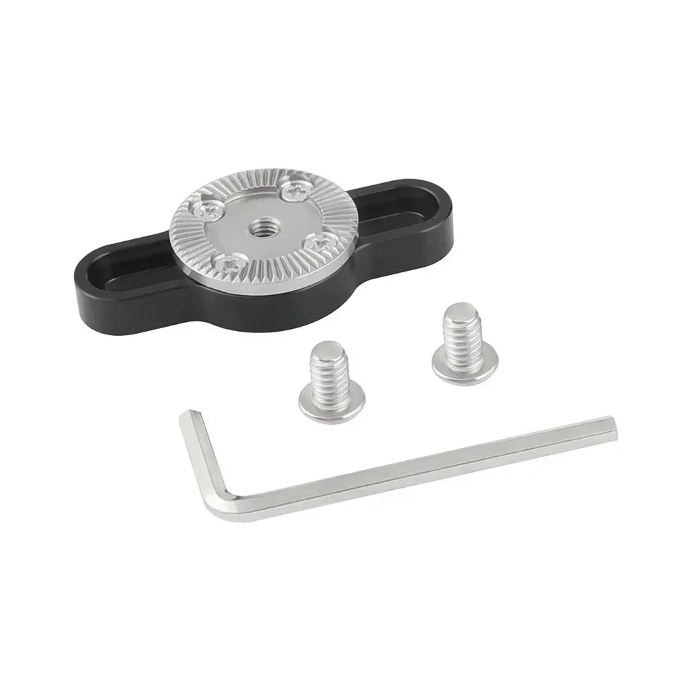 

Adjustable ARRI Rosette Connecting Mount Adapter With M6 Female Thread 1/4inch Mounting Groove Both Sides For Camera Cage