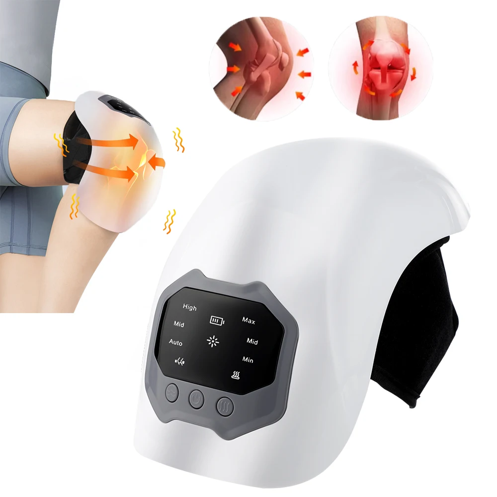

Компрессионный массажер для колен с инфракрасным подогревом и вибрацией, 3 уровня регулировки, термотерапия, расслабление мышц