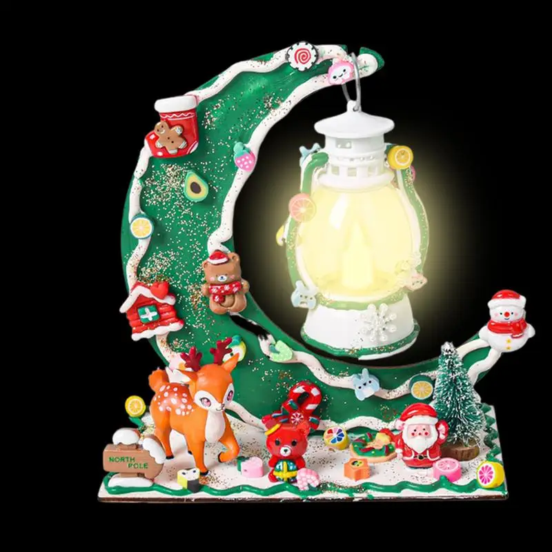 Santa Claus Night Light Christmas Cute Night Light For Kids Cream Glue Christmas Lights With Exquisite Christmas Themed