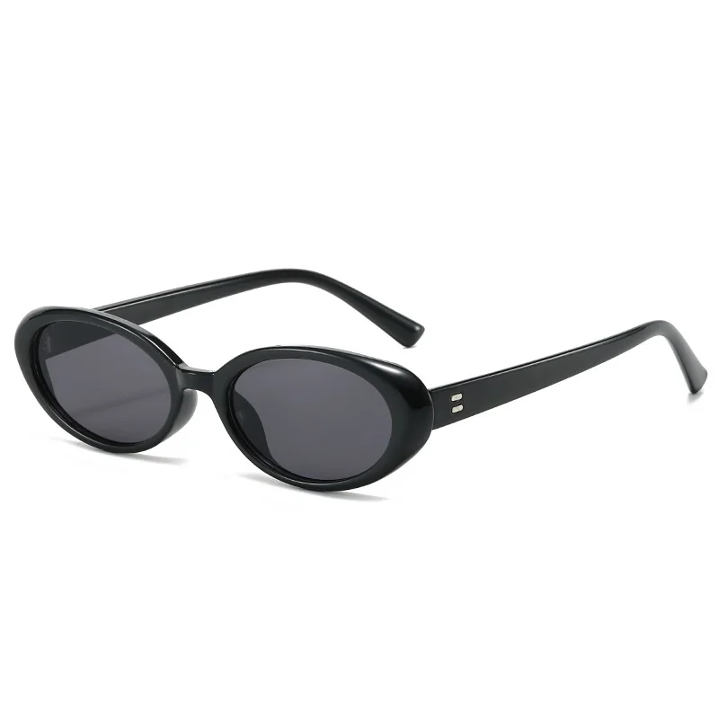 curtain Petites lunettes de soleil ovales pour femmes, Design Vintage, nuances féminines, Sexy, rétro, Punk, pour hommes, lunettes d'extérieur tendance 3