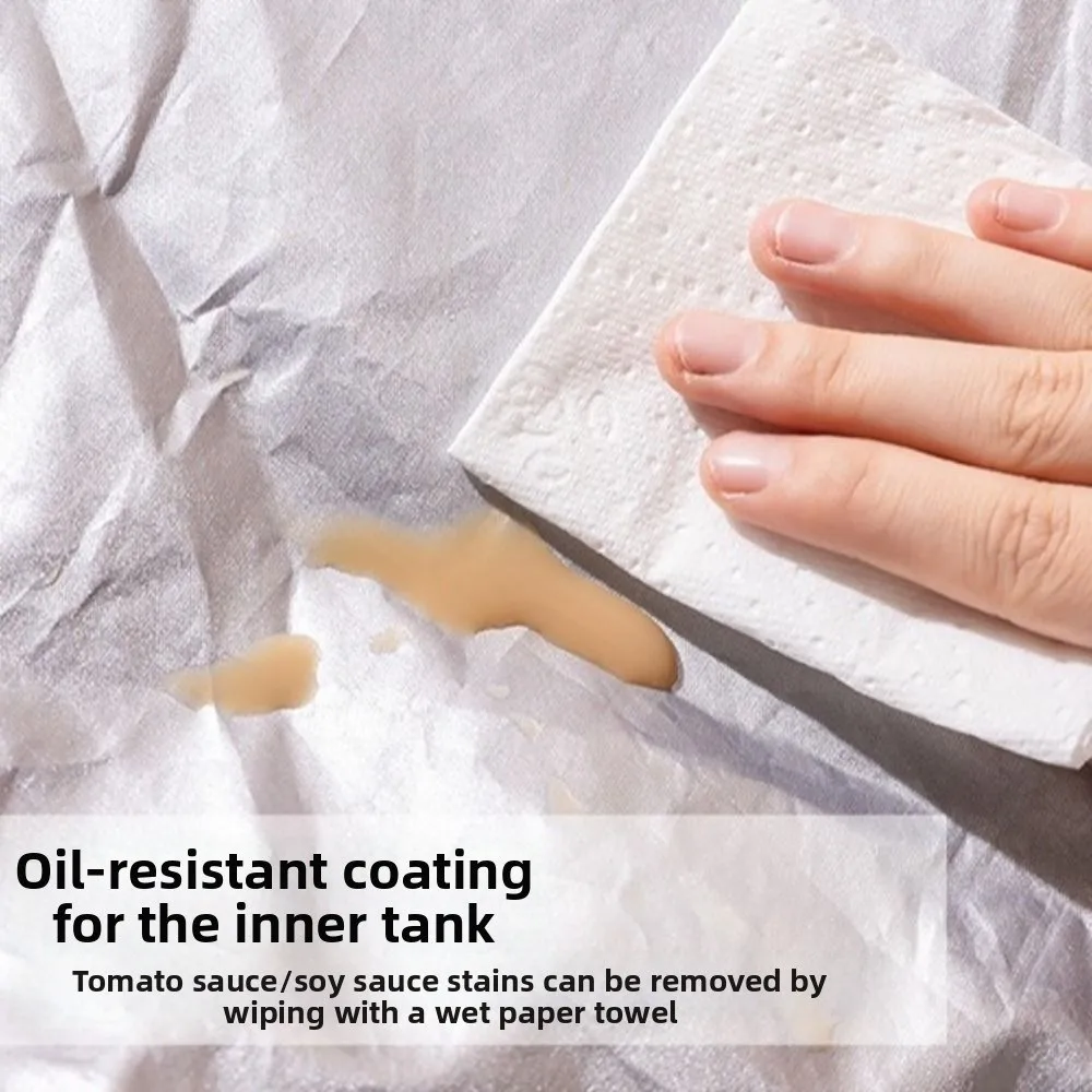 حقيبة غداء محمولة ذات سعة كبيرة قابلة للطي معزولة حقيبة معزولة مقاومة للماء حقيبة طعام محمولة باليد لحفظ الفاكهة #2