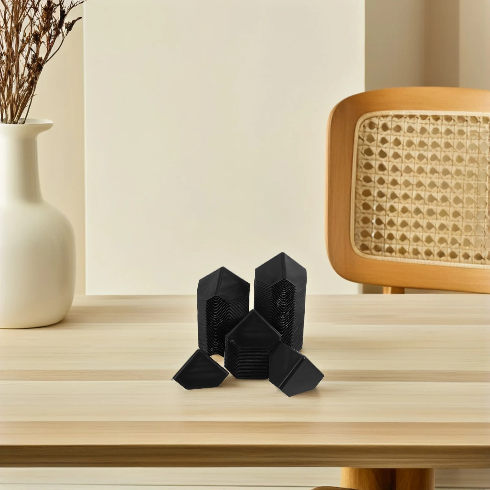 100 Stuks 60mm Verdikte Plastic Hoekbeschermers Anti-Collision Driezijdige Bescherming voor Kartonnen Verpakking Plastic Hoekbeschermers