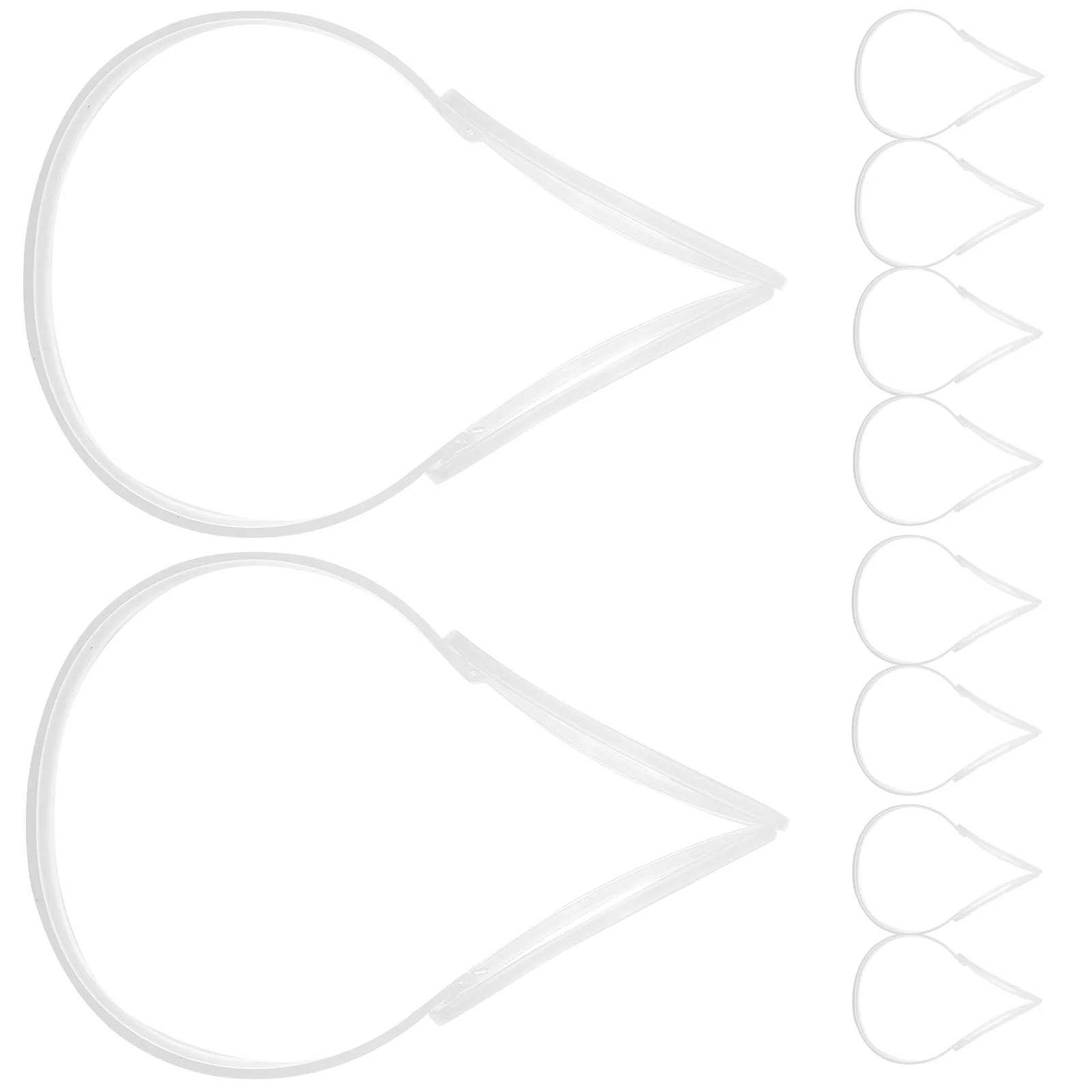 10 Pcs Men Earmuff Frame Frames Holder for DIY Winter Shooting Range Accessories Plastic Warm