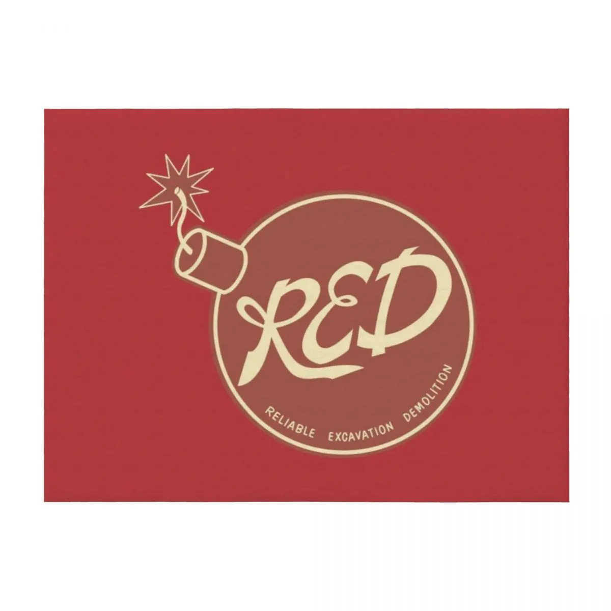 

RED (Reliable Excavation Demolition) Throw Blanket Custom Bed linens sofa bed Sofa Throw Blankets