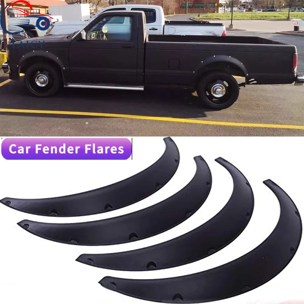 

LAICY For Chevrolet S10 1994-2003 Car Wheel Arch Fender Flares Mudguard Mud Splash Guard Extra Wide Wheel Kit Auto Parts