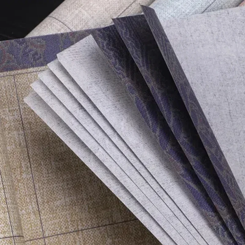 Vintage Griding Rice Paper Regular Script Calligraphy Works Half Ripe Xuan Paper Beginners Brush Calligraphy Practice Xuan Paper