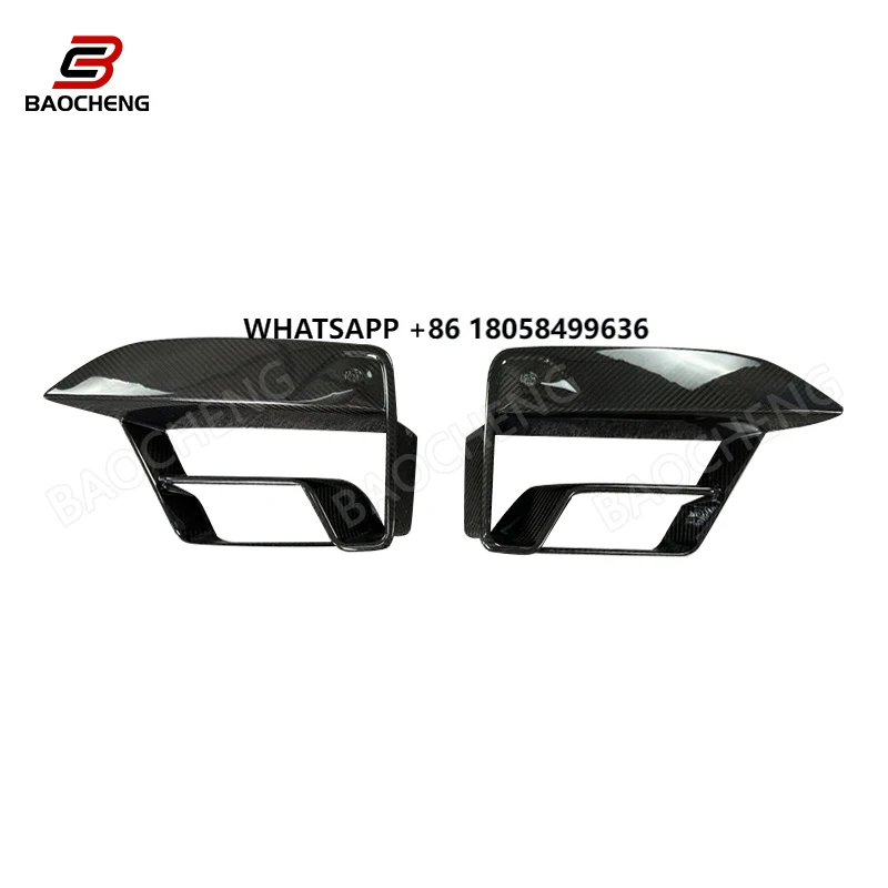 

Real Dry Carbon Fiber Front Splitter for F90 M5 LCI 2020+ High Quality Sedan Front Bumper Splitters Front Fog Grills
