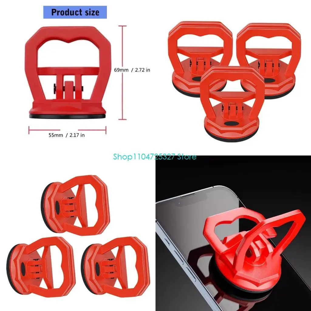 D8KF High Capacity Glass Suction Cup with Pressure Gauge Metal Heavy Suction Simple Operate for Moving Heavy Glass & Tile