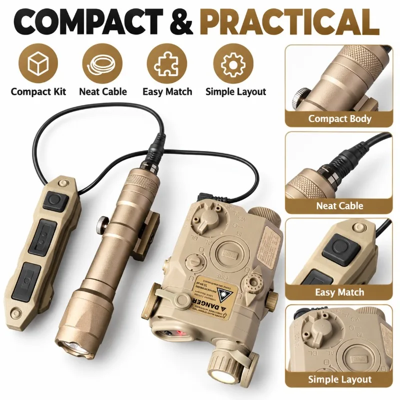 Nylon PEQ-15 Beam Indicator Box Battery Version with Remote Switch Hobby Model Accessory