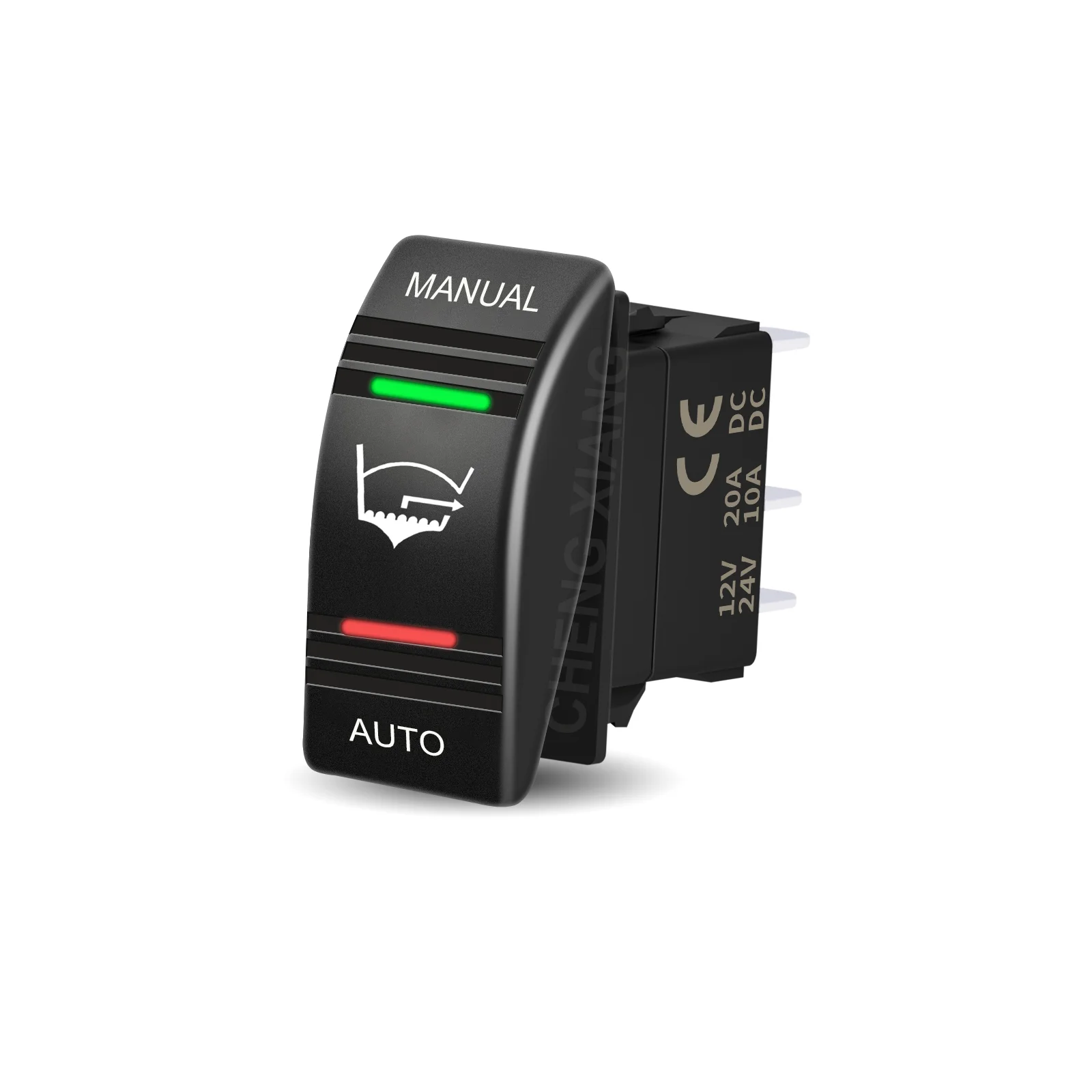 

Переключатель морского трюмного насоса | Водонепроницаемый кулисный переключатель | 12В/24В Ручной выкл-Автомат | с зелеными красными светодиодными фонарями для лодок