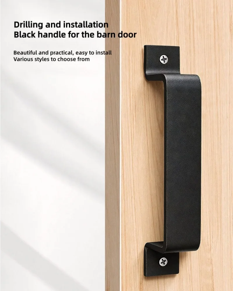Sliding Barn Door Handle Pull, Cabinet Flush Hardware Set, Wood Interior Door Handle, Furniture Cabinet Door Hardware Accessorie