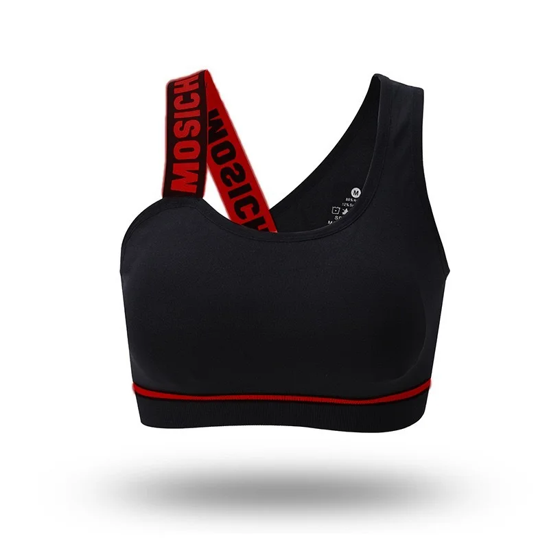 

Yoga exercise beauty back vest, underwear, women's single shoulder, English beauty back elastic band, shockproof