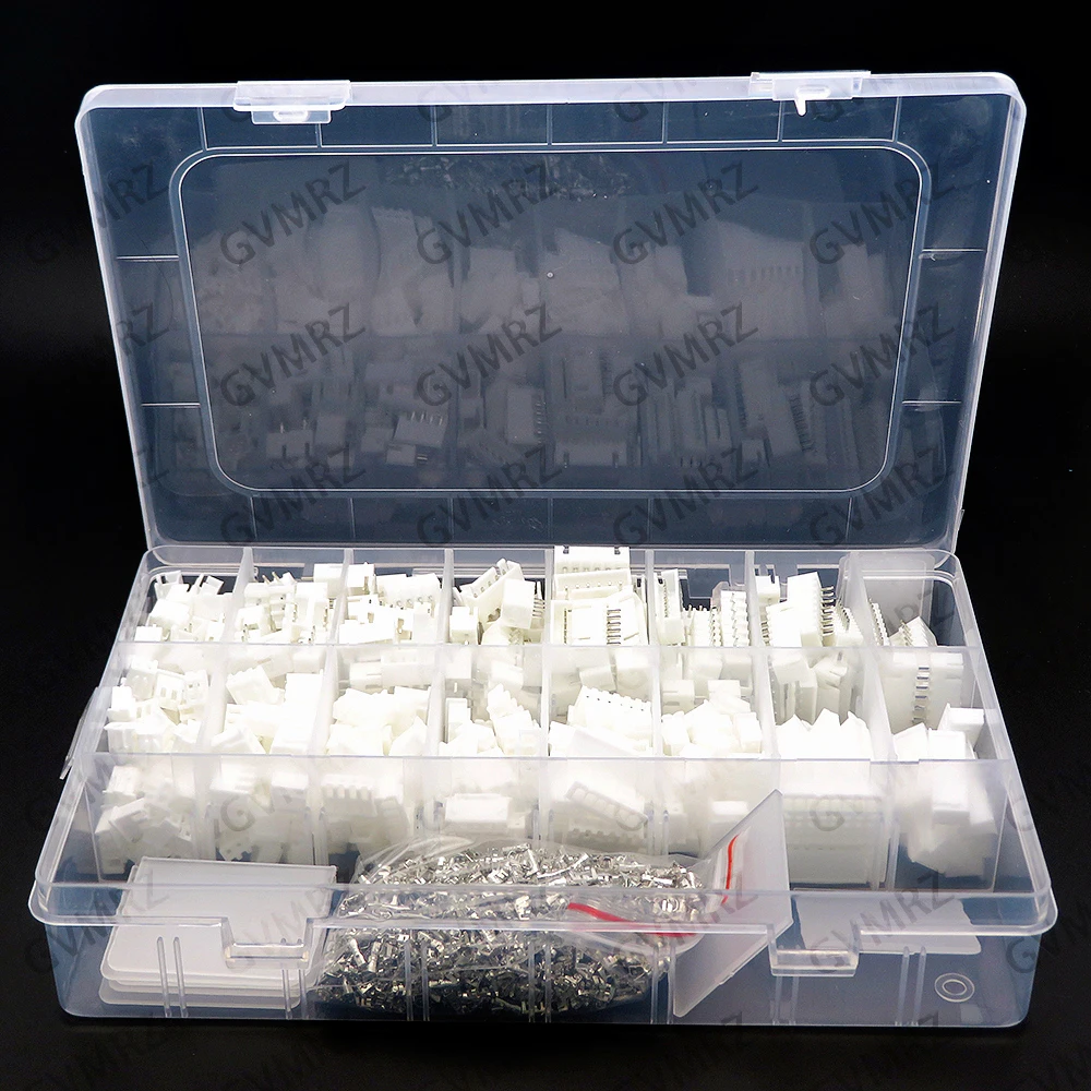 1330PCS xh2.54   2.5mm 2/3/4/5/6/7/8/10 Pin Housing Male Female Pin Head Connector Adapter Plug Set Perfectly Compatible JST-XHP