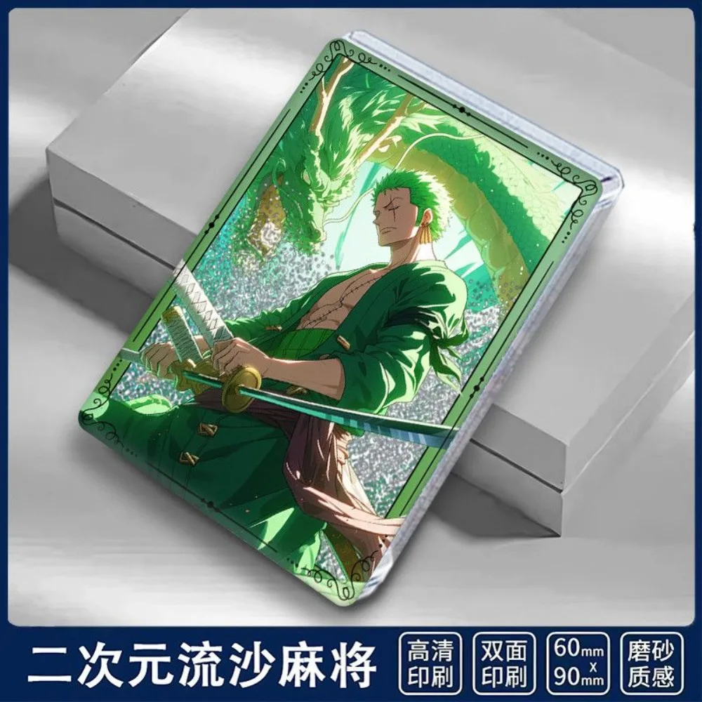 قطعة واحدة زورو تدفق الرمال جونغ الاكريليك حامل أنيمي تحصيل لعبة الشكل اللعب