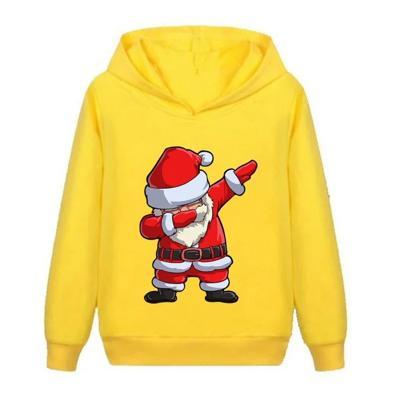 Christmas Hoodies Santa Claus Printed Men Woman Oversized Y2k Hoodie Streetwear Sweatshirts Harajuku Pullovers Unisex Clothing