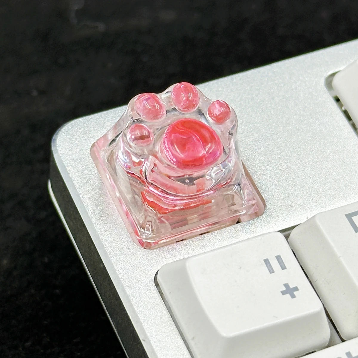 kk-cokio DIY hand high light cute cat claw keycap Cross shaft mechanical keyboard custom keycap 1pc