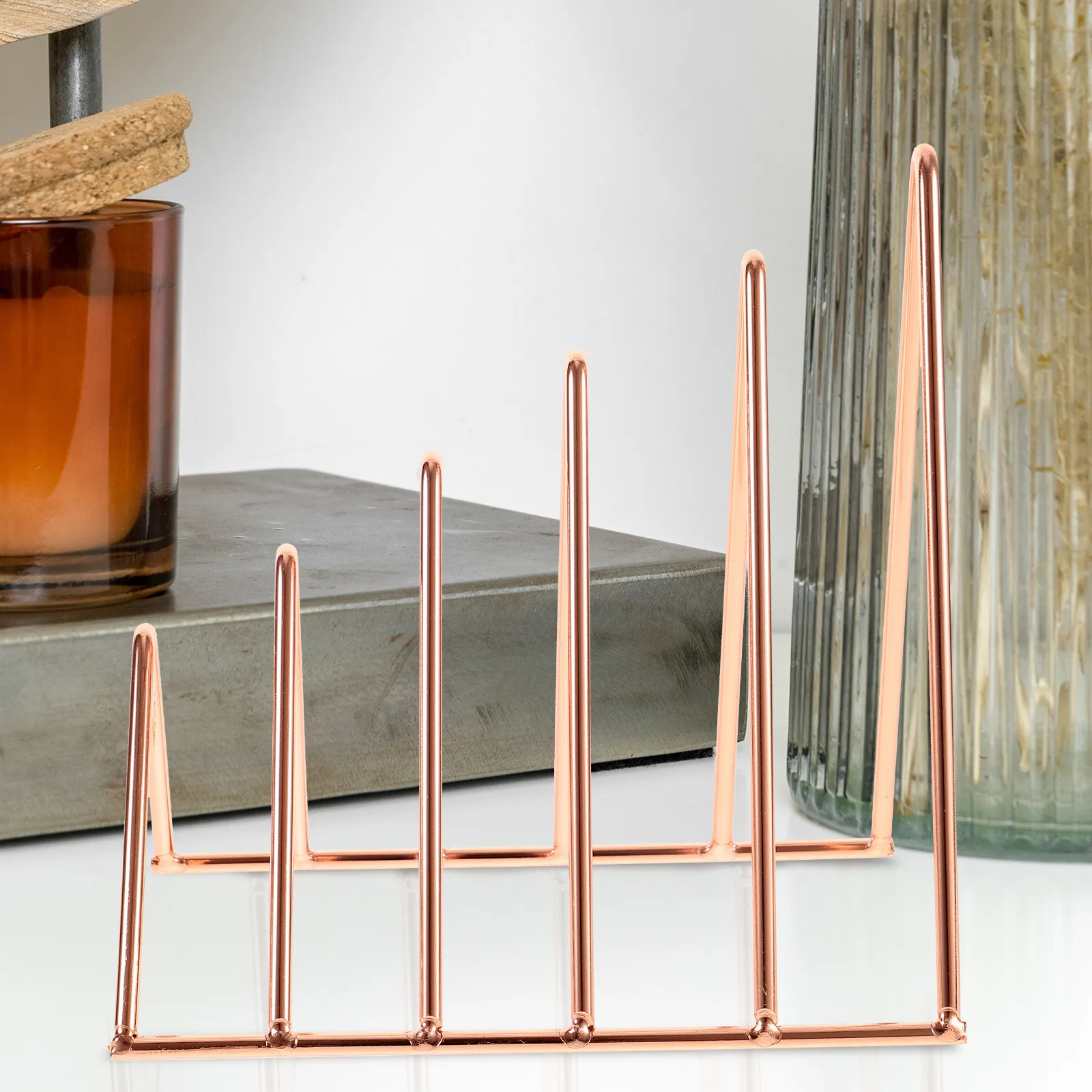 Bookend Set Plastic Vertical Book Stand Organizer Office Desktop File Holder Magazine Holder Bookends for Heavy Books