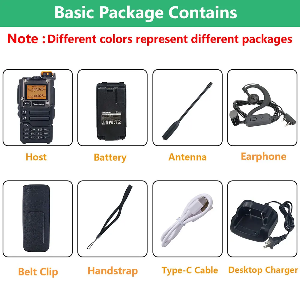 Quansheng UV K5 (8) Walkie Talkie Am Fm Stazione di commutazione radio bidirezionale Ham Set wireless Ricevitore a lungo raggio Quansheng UV-K6