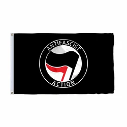 ANTI FASCIST ACTION 5 x 3 FLAG Polyester 150cm x 90cm flags ANTIFASCIST ANTIFA 3x5ft