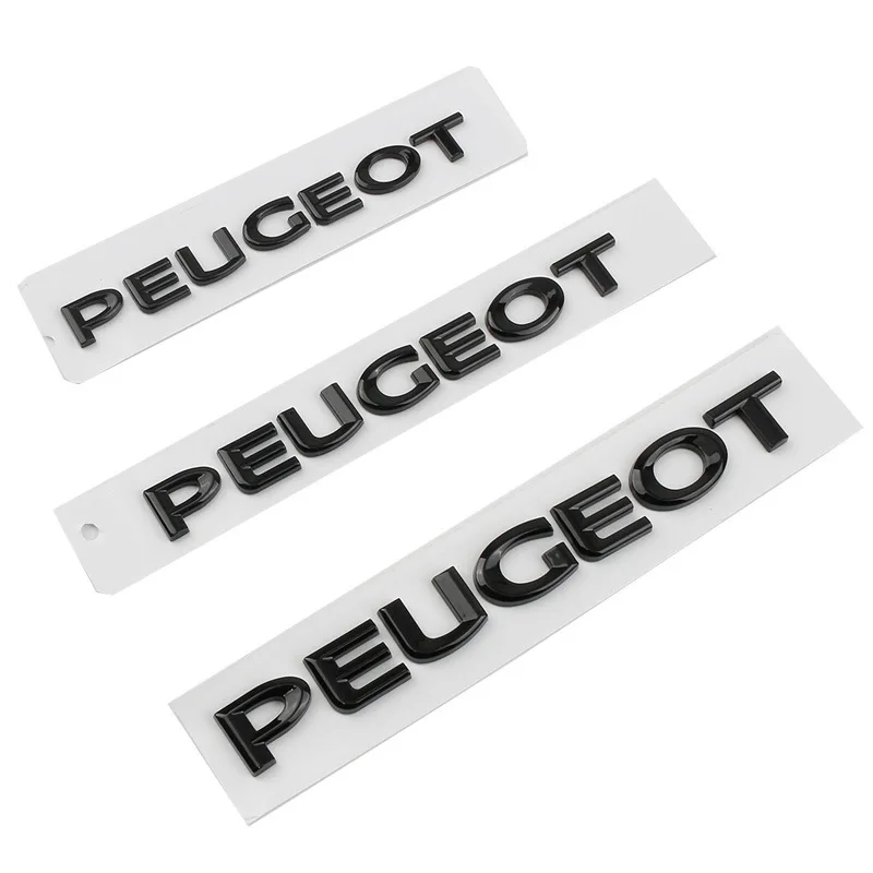 PEUGEOT Letter Logo Car Stickers for Peugeot 206 208 307 308 408 2008 3008 406 407 107 207 4007 4008 5008 Trunk Decoration