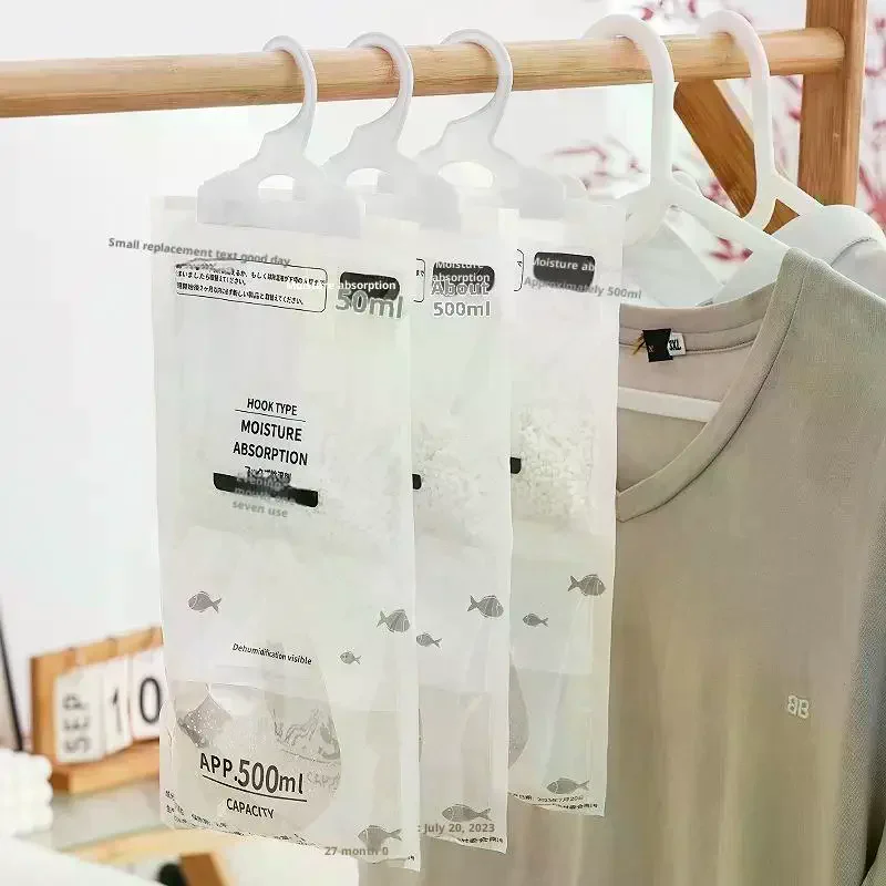 50g 5/10Pcs Moisture Absorber Hanging Drying Clothes Dehumidifier Wardrobe Dehumidifier Dry Bag Desiccant Moisture Absorption