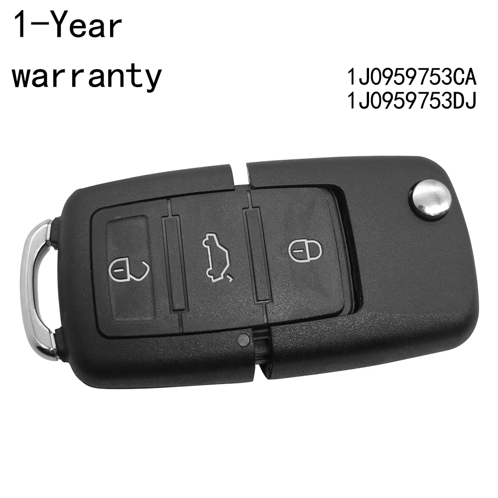 remote key 1J0959753CA 1J0959753DJ For VW POLO Passat Golf beetle Bora Skoda Superb