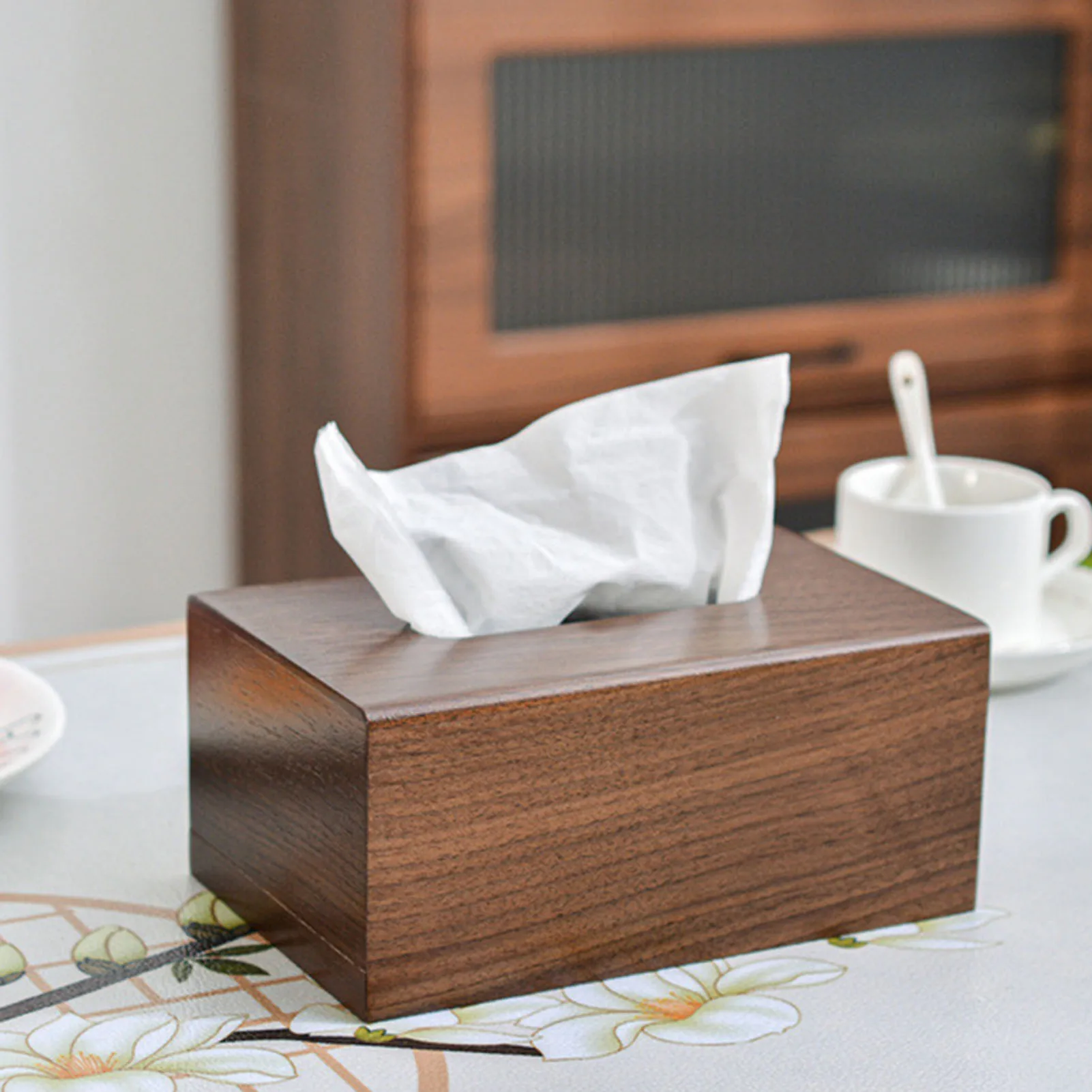 Creative Household Wooden Tissue Box Pumping Box Napkin Box Wood Wet Tissue Holder Dispenser Home Napkin Organizer Storage Boxs