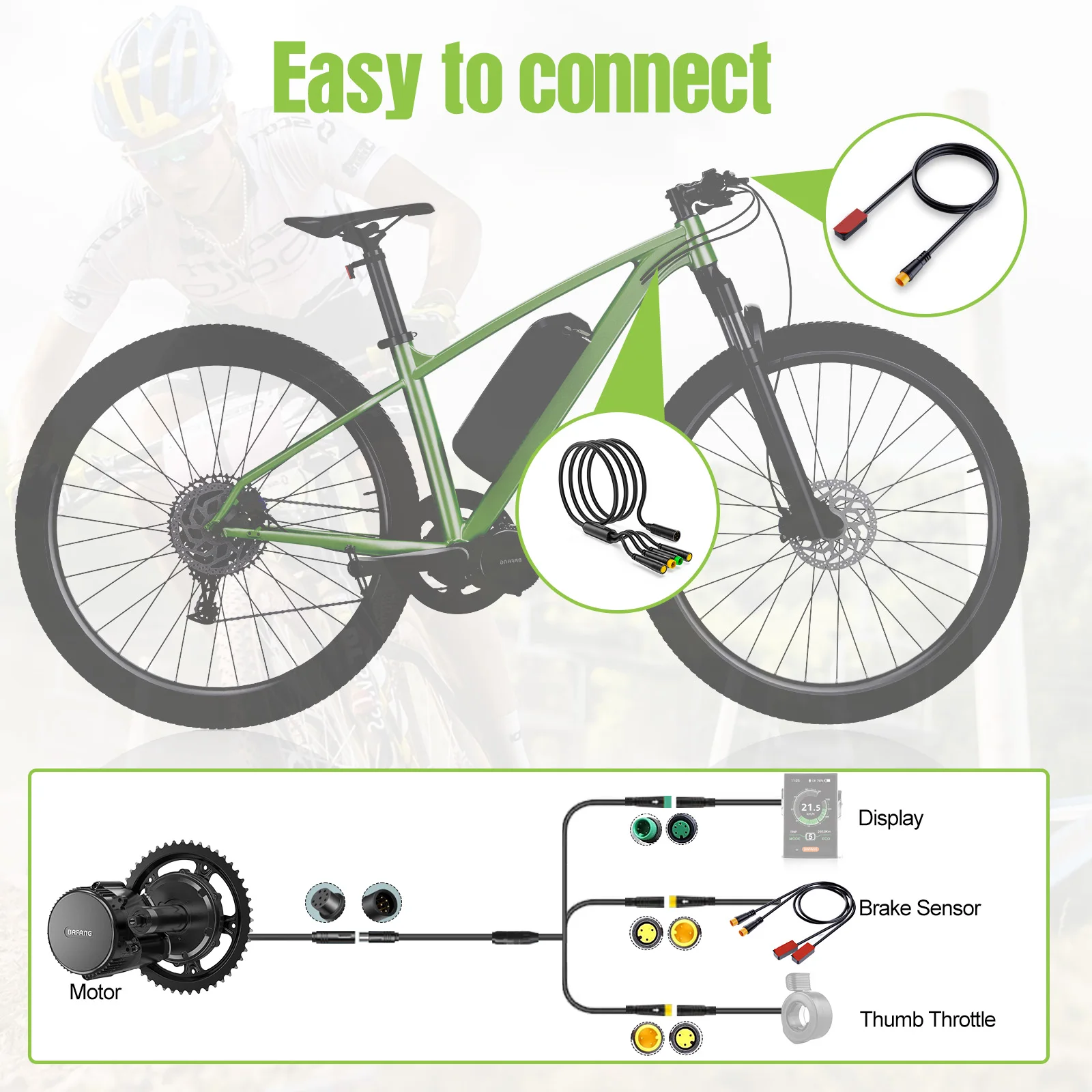 Ebike Brems Sensor Hydraulische Mechanische Bremse Cut Off Sensor Für BAFANG BBS01 BBS02 BBSHD Tongsheng TSDZ2 TSDZ8 TSDZ16 3PIN Männlich – Detail 6