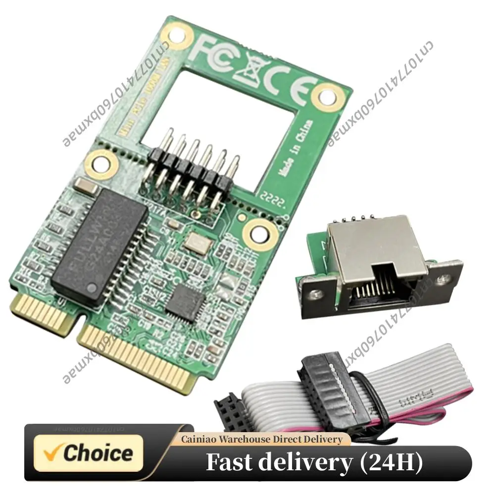 

Сетевая карта Mini PCI-E 10/100/1000M Gigabit Ethernet, адаптер NIC с портом RJ45, Mini PCI Express Gigabit Ethernet карта для ПК