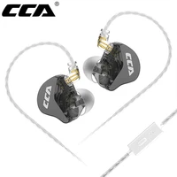 CCA CRA-auriculares intrauditivos con diafragma ultrafino, cascos IEM con controlador dinámico, auriculares para juegos con cable de graves y Cable desmontable