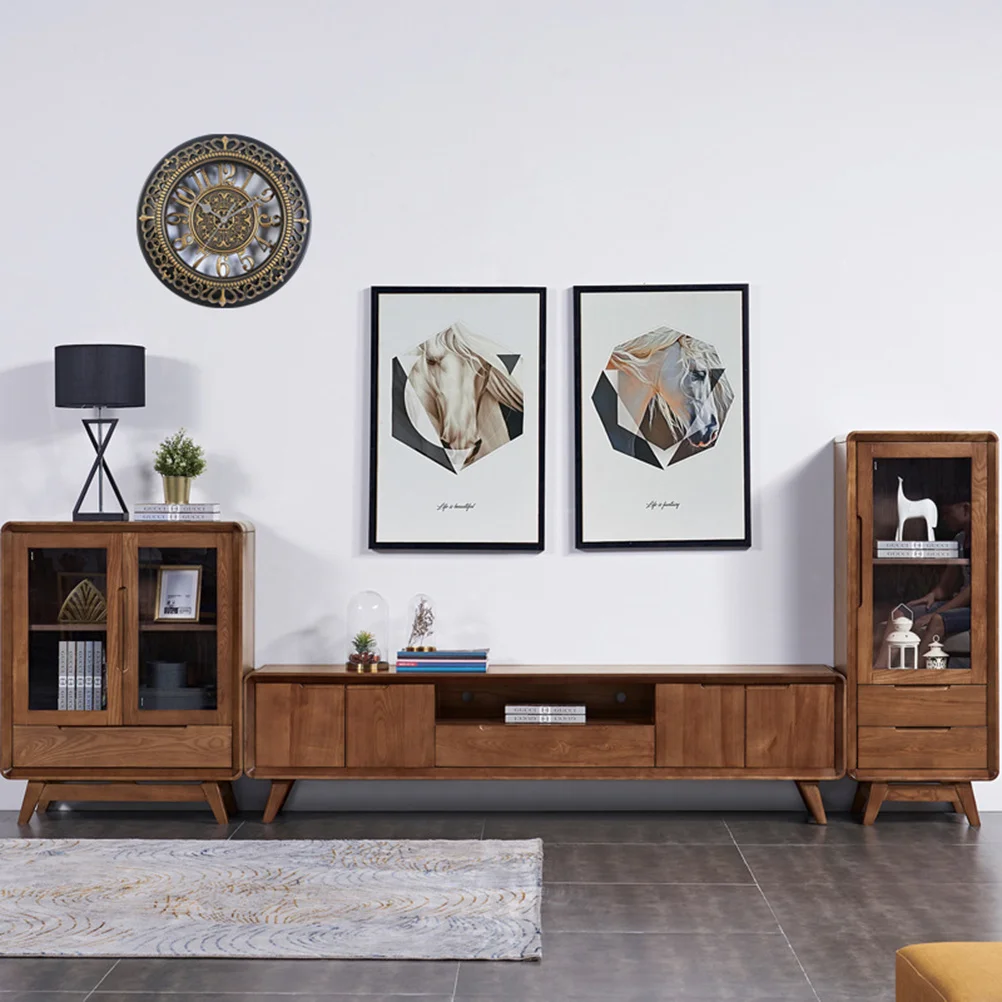 

12inch Vintage Large Round Wall Clock Hollowed-Out Silent Dial Decorative Clock for Bedroom Living Room Kitchen Golden