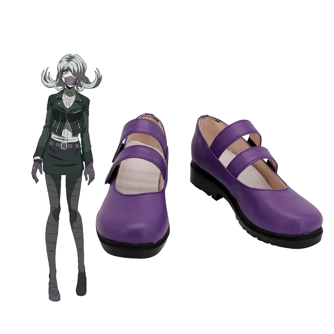 SeATM Kimura Cosplay Bottes, chaussures violettes, sur mesure, n'importe quelle taille, anronpa recruté, 3