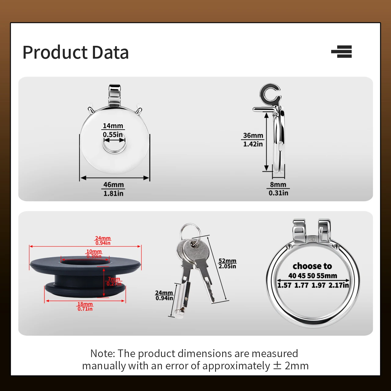 QKKQ Stainless Steel Chastity Cages With Silicone Pad Dick Rings Urethral Lock Penis Restrict Sexy Tool Adult Game For Men Sissy