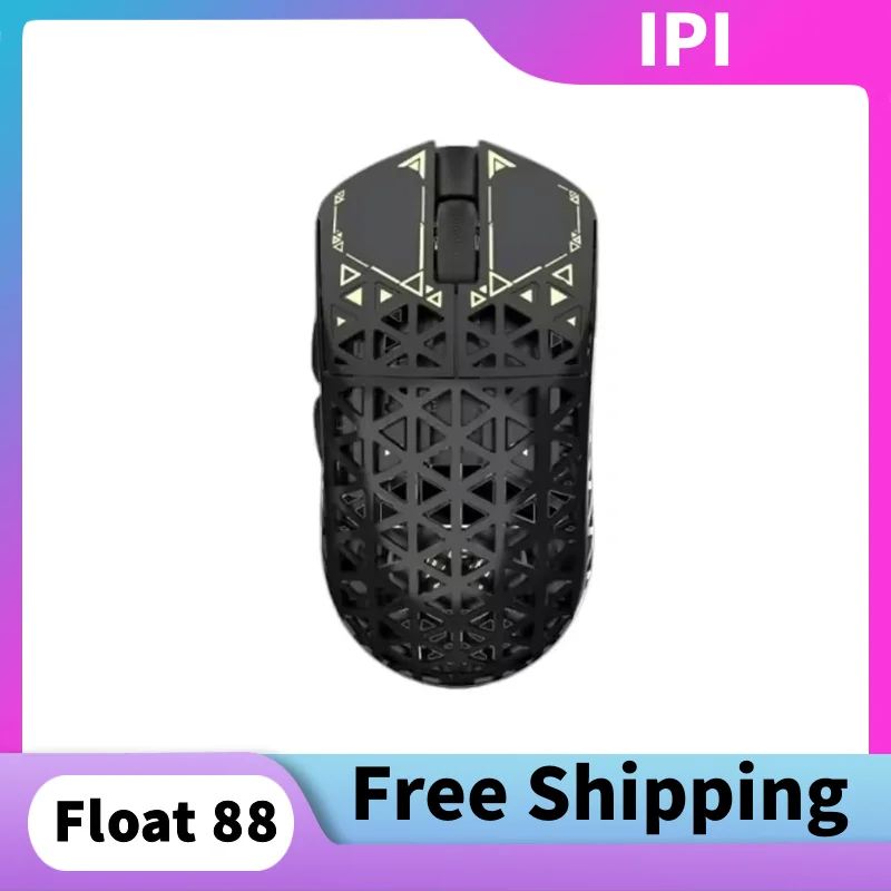 

Ipi Float 18/88 Беспроводная двойная мышь из углеродного волокна в режиме 8 кГц Paw3395 Проводная/беспроводная/высокопроизводительная мышь с разрешением 26 кГц на дюйм