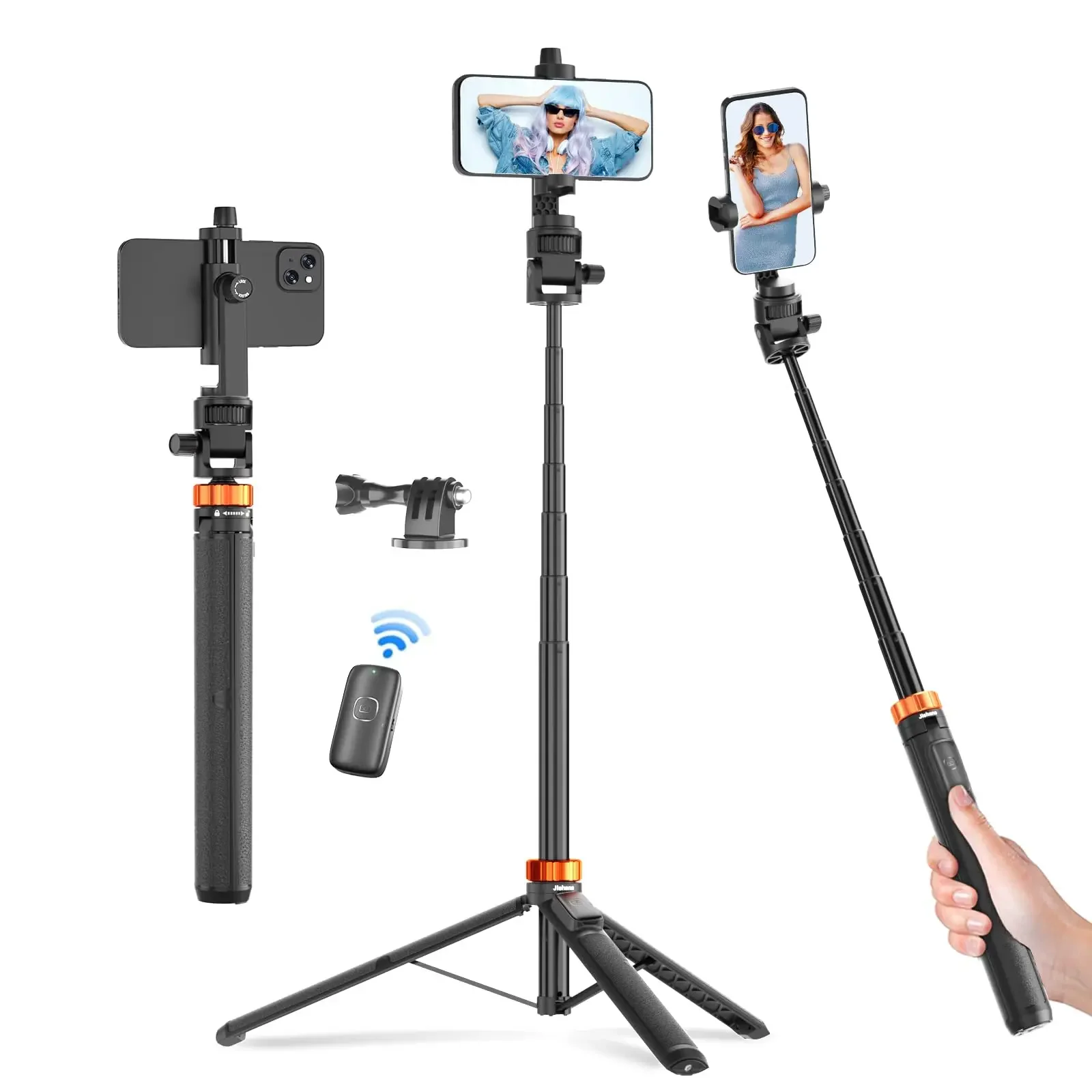 

M080 Folding Wireless Remote Mobile Phone Mini Pocket Monopod Selfie Stick Tripod for iPhone Android
