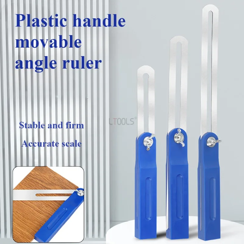 New Plastic Handle Movable Angle Ruler Measurement Drawing Angle Ruler Measurement Tool Carpenter Multifunctional Angle Ruler