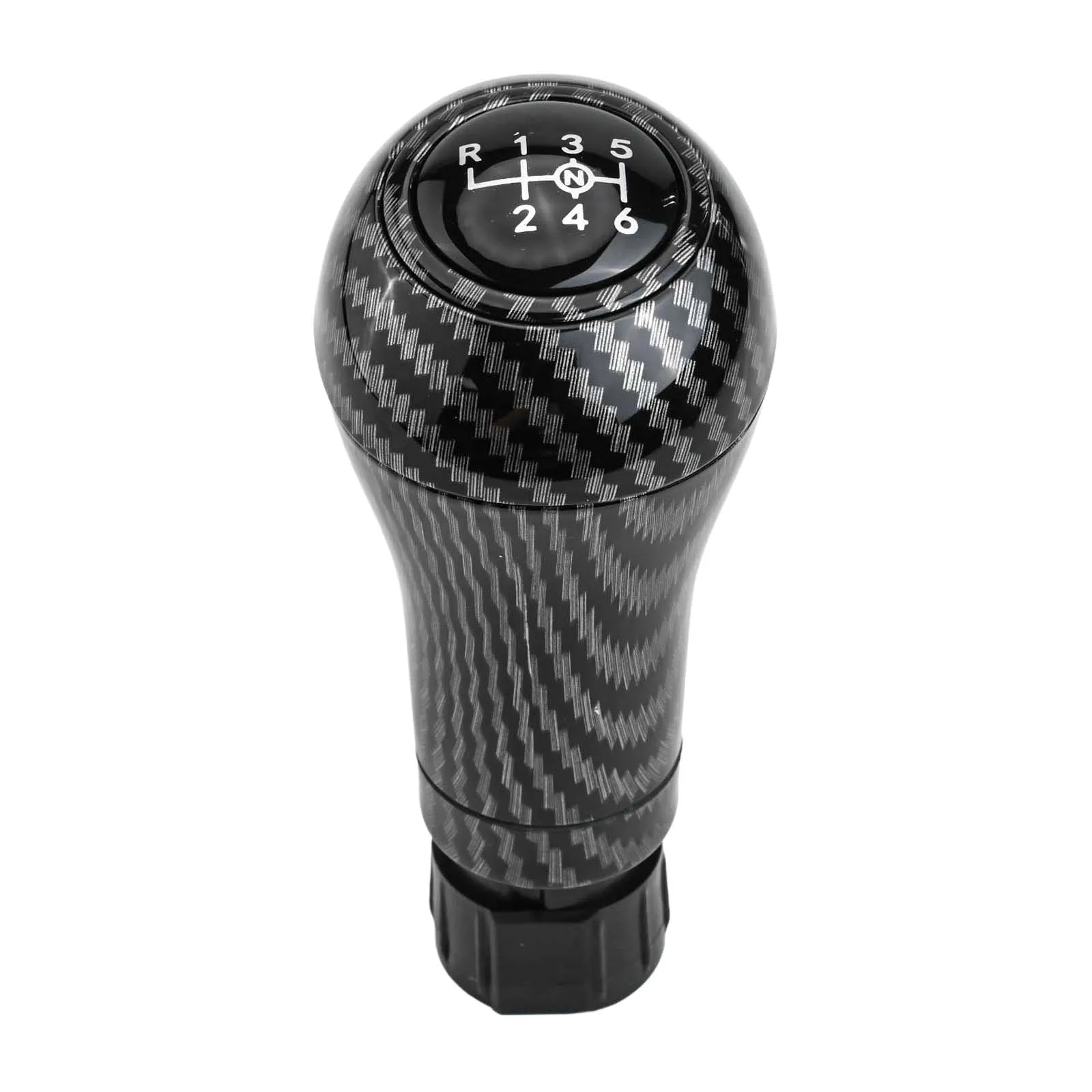 

Custom Gear Shift Lever Accessory Knob Carbon Fiber Style ABS Material Construction Elevated Driving Experience