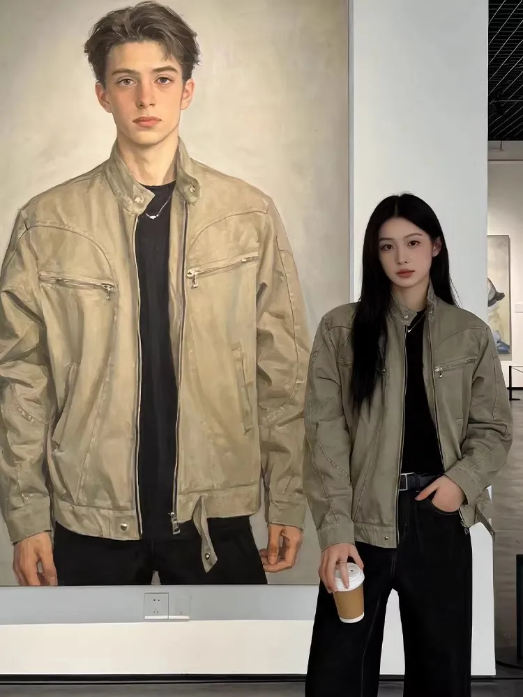 

Мужская весенняя куртка i Canvas Stand Collar ort Jaet в американском ретро-стиле Harlington Heavy Detroit Workwear, повседневная, свободного кроя