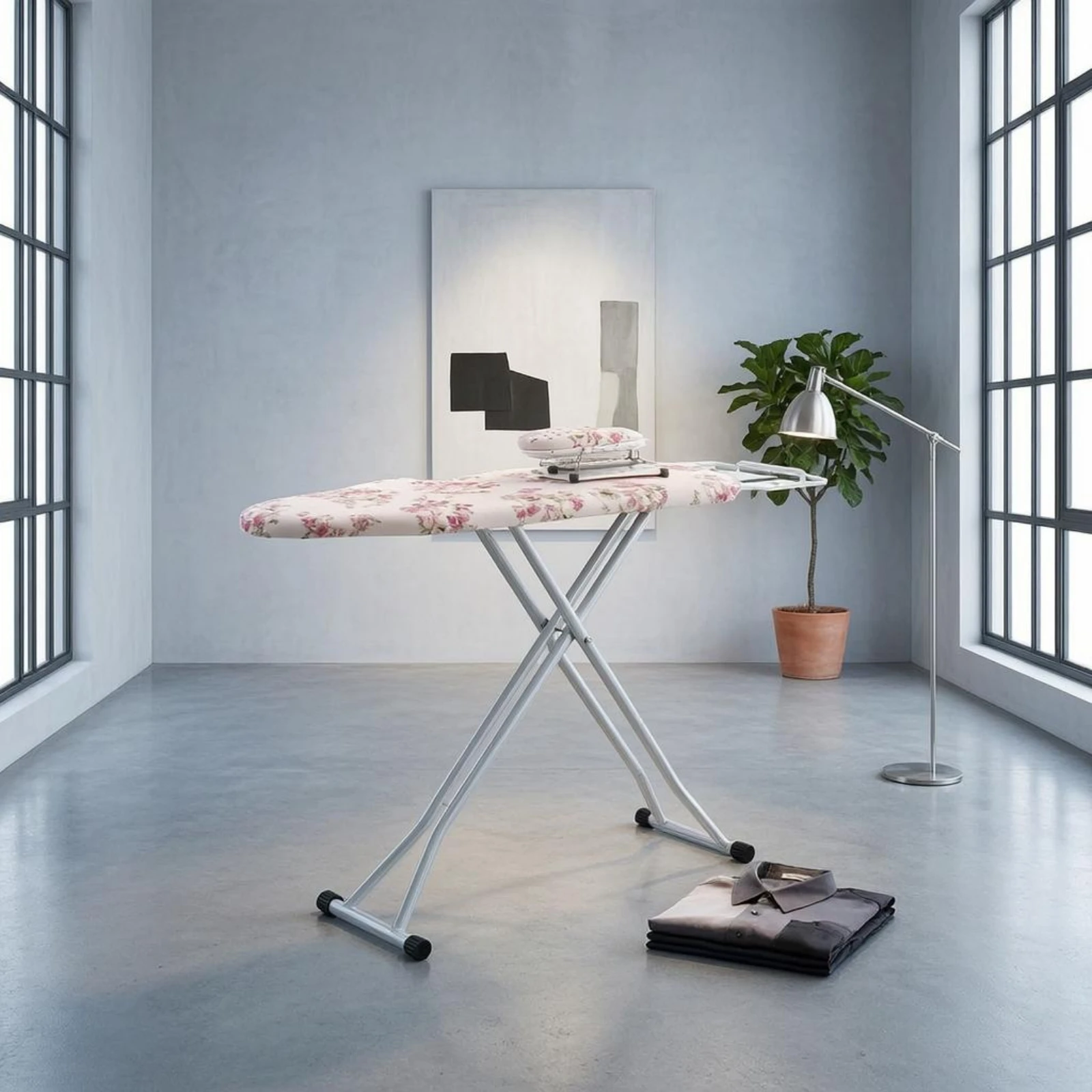 

Foldable Ironing Board Reinforced Steel Adjustable Height Ironing Board Household Item Breathable Laundry Helper