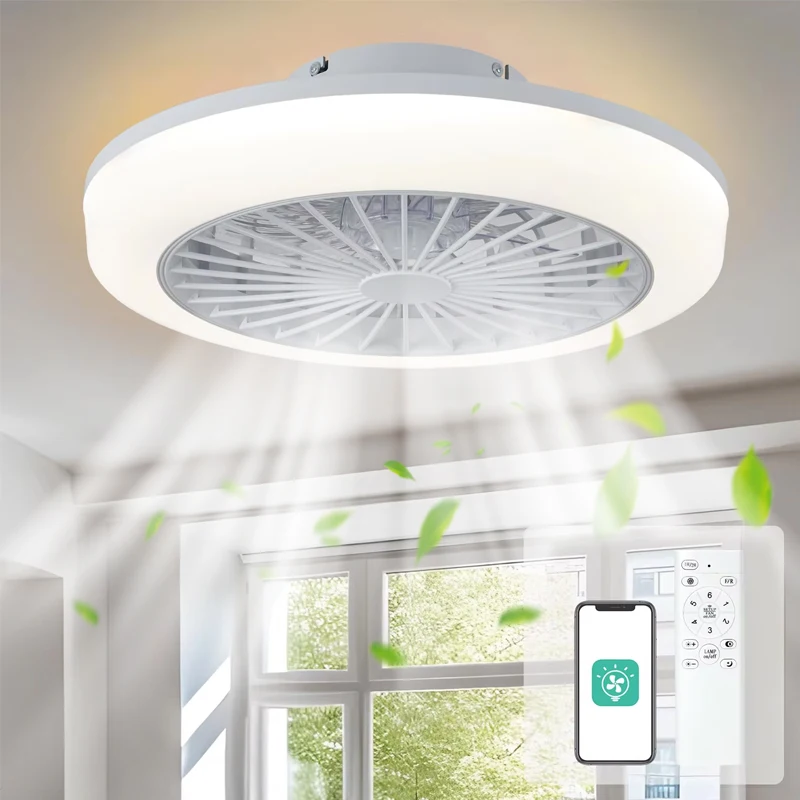 

ventilador de techo led fan light con luz bentiladores para casa foco abanico techo ceiling lamp plafond grandes home lighting