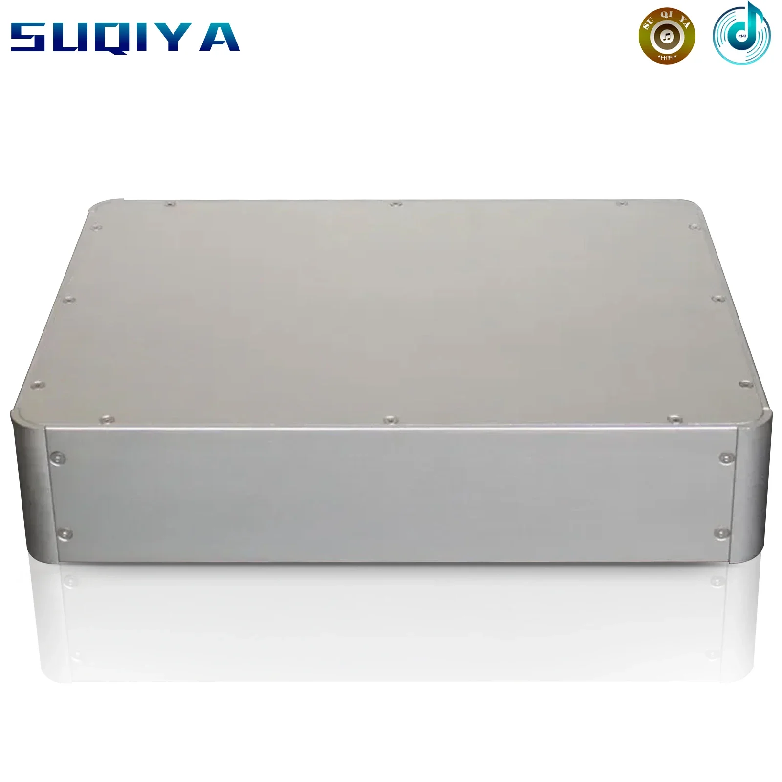 

case 433*90*333mm WA40 Full aluminum Silver amplifier chassis / Tube amp amplifier /DAC Decoder/ AMP Enclosure / case / DIY box