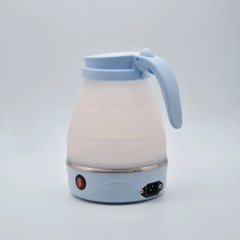 JFBONIN 0.6L Mini Folding Kettle Portable Water Heater 600W Silicone Compression Electric Kettle Home Kettle Easy To Travel