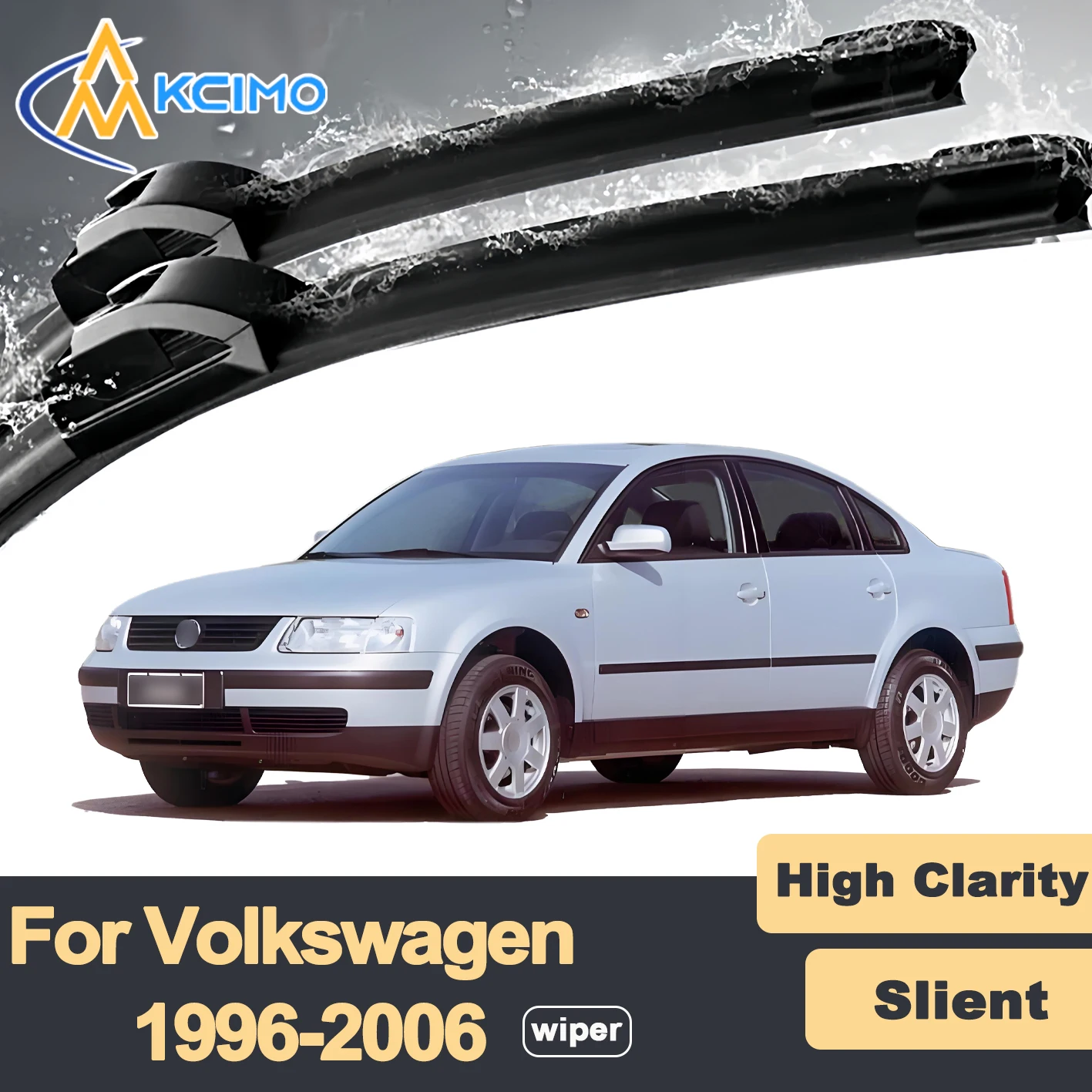 

Premium Rubber Durable Silent Windshield Wiper Blades 2pcs for Volkswagen Passat B5 1996-2006 Front Wiper Blades Set