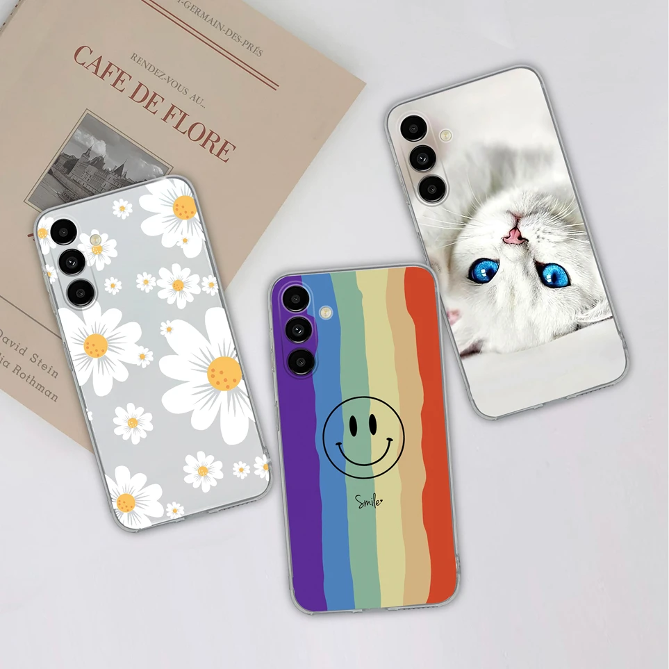 For Samsung Galaxy M14 5G M34 5G M54 Case Love Heart Silicone Soft TPU Coque Shockproof Back Cover For M14 M 34 M 54 Funda Shell