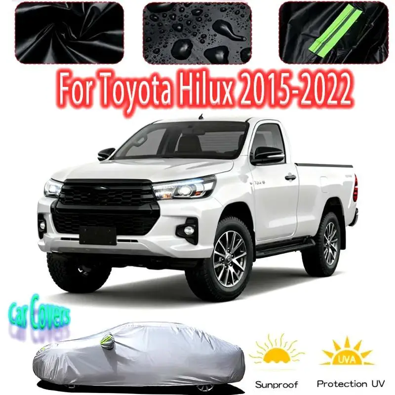 For Outdoor Protection Waterproof Full for Toyota Hilux 2015 2022 Sunshade Dustproof Exterior Accessories Car Covers