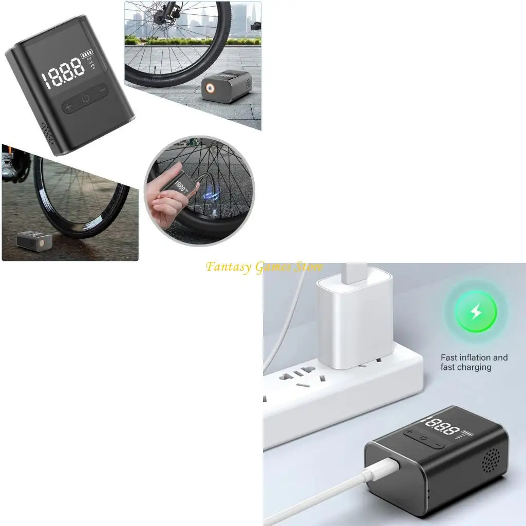 

Bike Tire Inflator Light Weight Bike Pumps Versatiles Cycling Pumps Outdoor Sports for Cyclists and