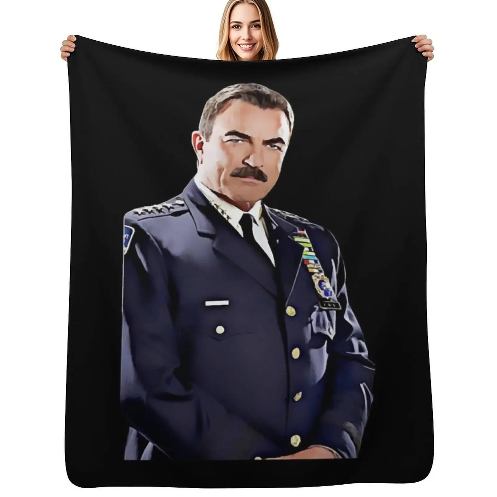 

Frank Reagan art tv police series show Throw Blanket Decorative Throw Vintage Luxury St Moving Blanket